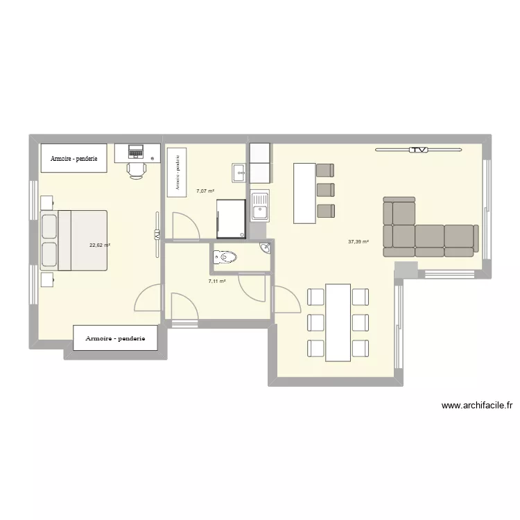 appart. Plan de 4 et 74 m² appart. Plan de 4 et 74 m²