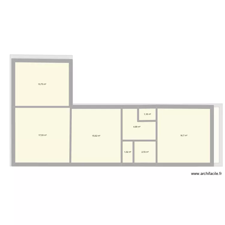 blandin location 2. Plan de 15 Pièces et 153 m²