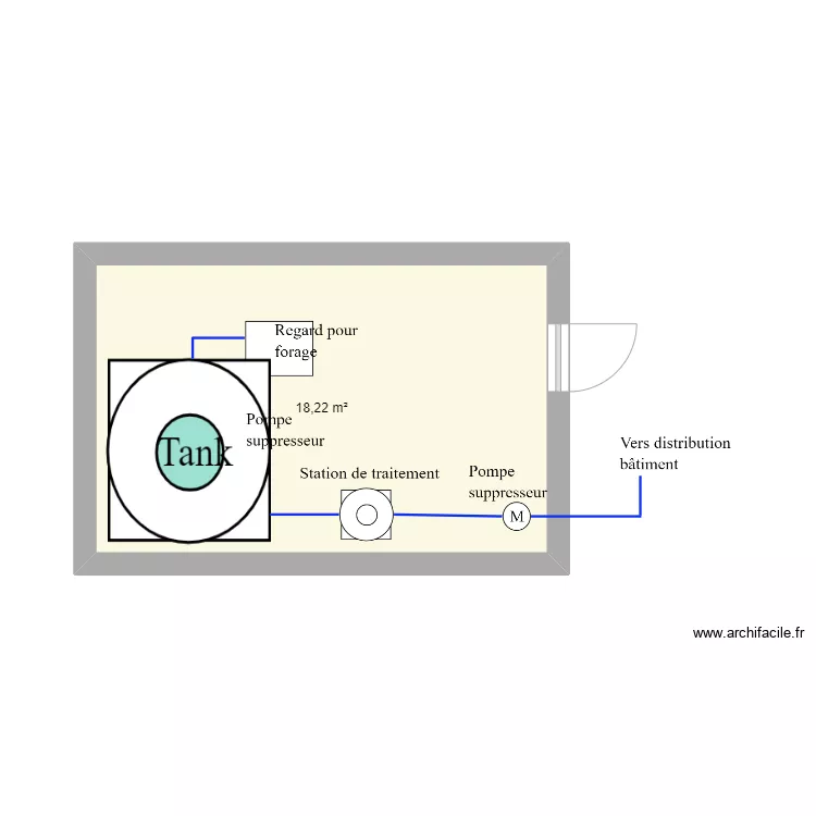 Plan nouvelle station Jaccqueville. Plan de 