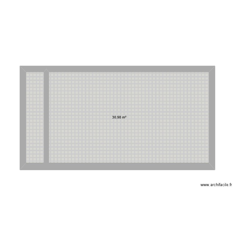 sarlet martin. Plan de 1 pièce et 31 m2