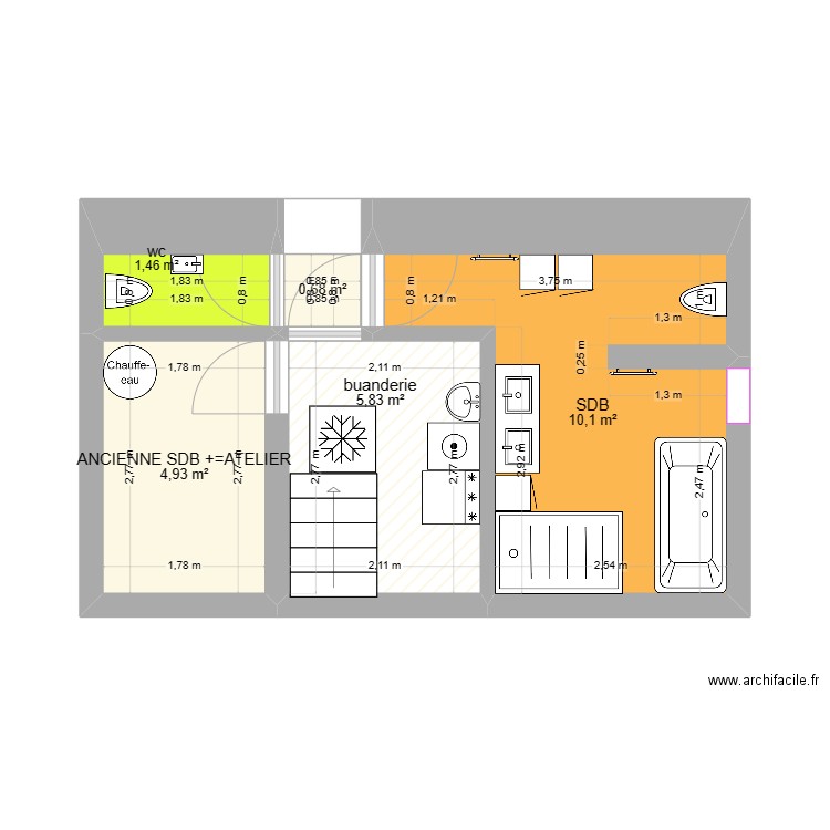 sdb2. Plan de 0 pièce et 0 m2