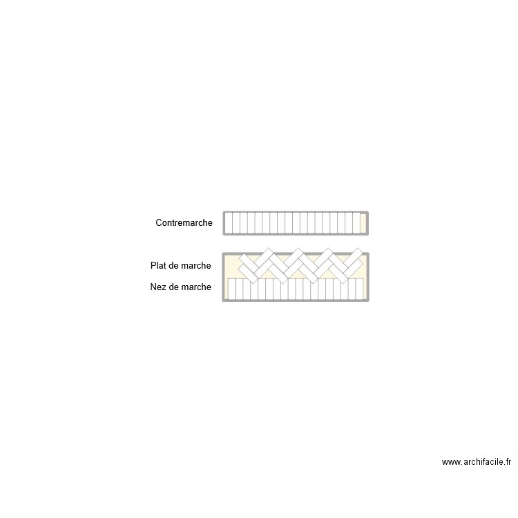 Marches pîscine V2. Plan de 2 pièces et 0 m2