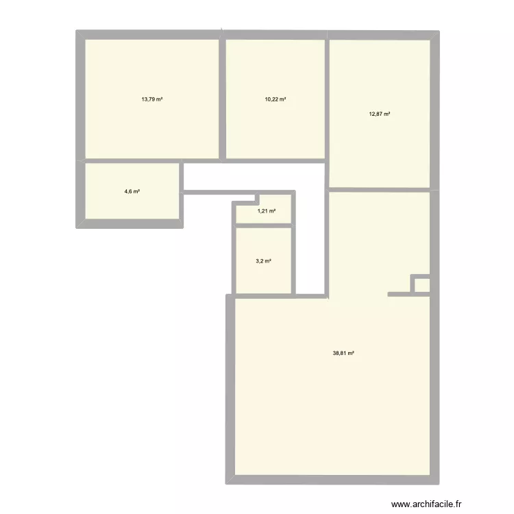 cador. Plan de 7  et 85 m²