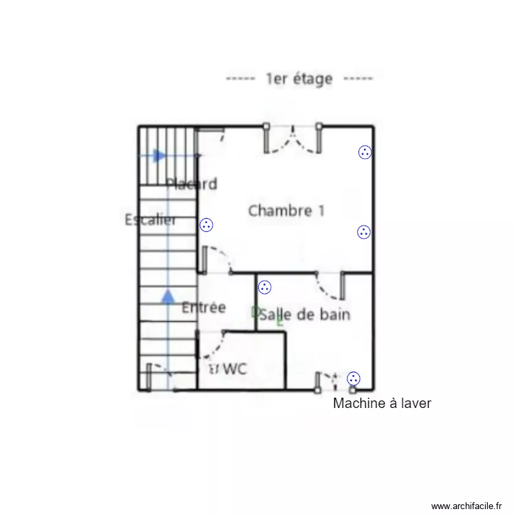 Plan peinture - RDC 33m2. Plan de 