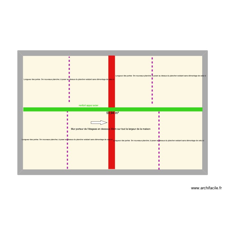 plancher Antoine. Plan de 0 pièce et 0 m2
