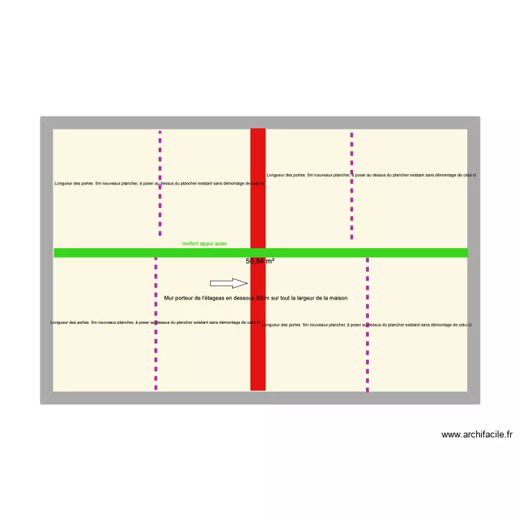 plancher Antoine. Plan de plancher Antoine. Plan de