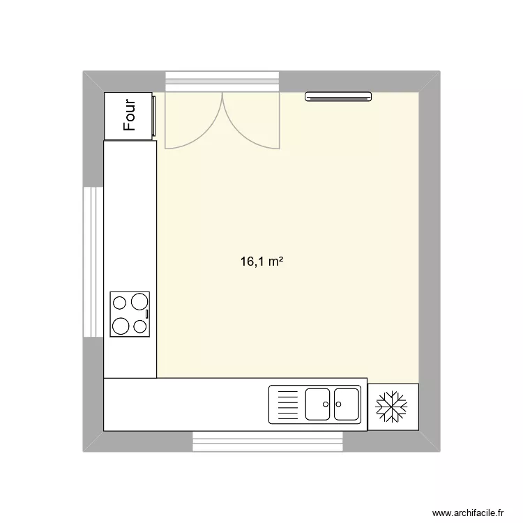CELLIER BUANDERIE. Plan de 1 pièce et 16 m²