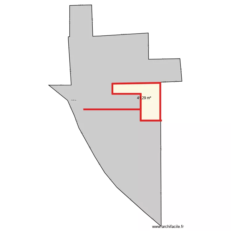 jardin. Plan de 1 et 41 m² jardin. Plan de 1 et 41 m²