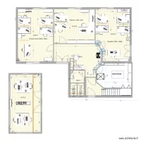 PROJET  5B- BUREAUX/WC/DEGAGEMENTS RDC