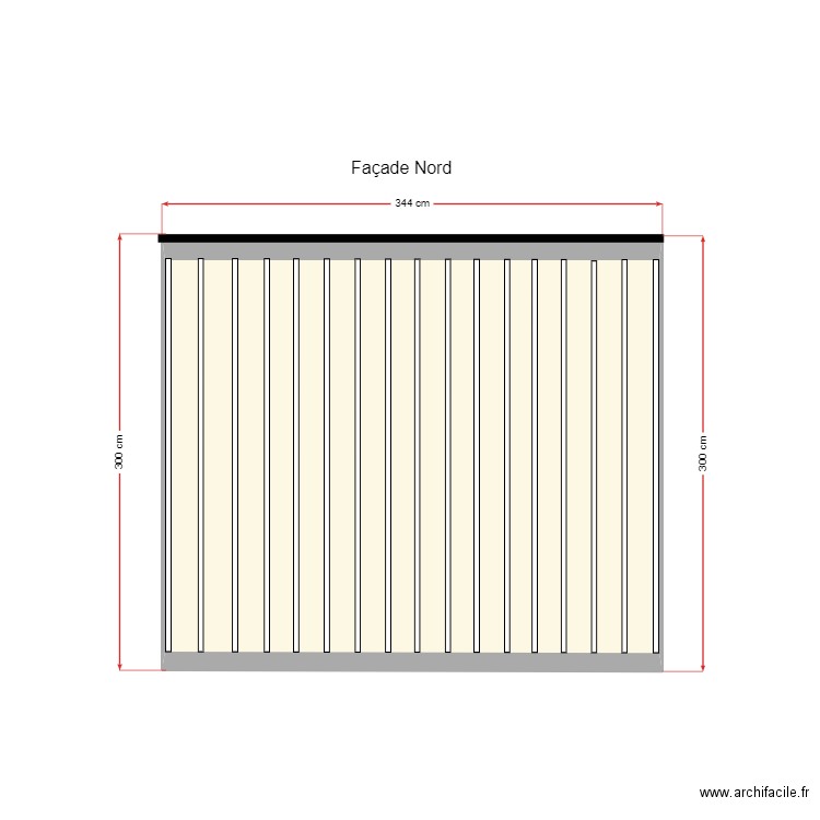 cabanon pelletier côté gauche . Plan de 1 pièce et 9 m2