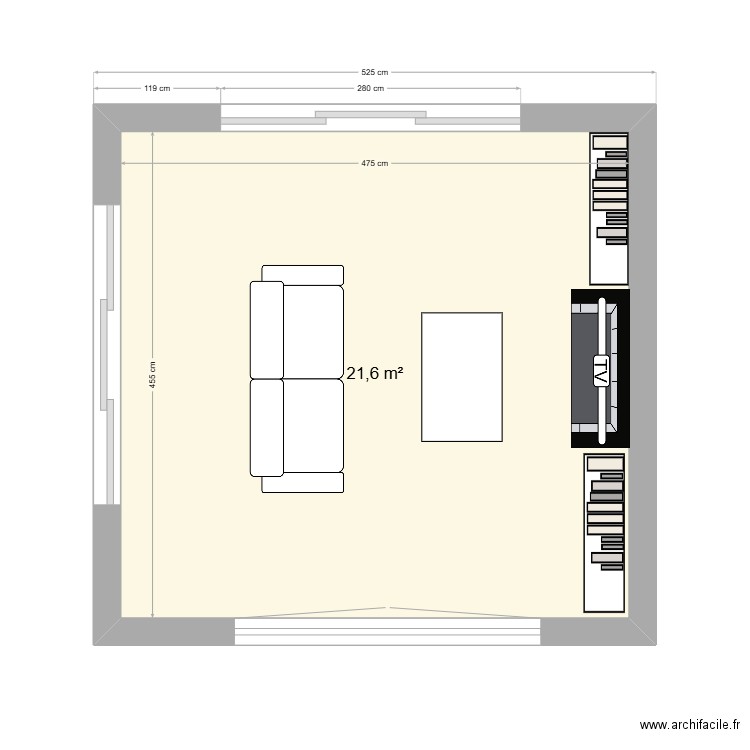Voltaire salon. Plan de 0 pièce et 0 m2