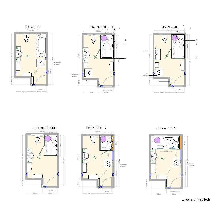 dossier MICHEL. Plan de 5 pièces et 33 m2