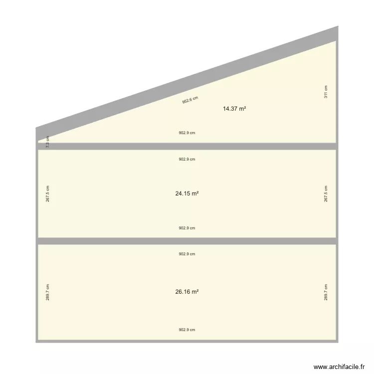 COUPE. Plan de 0 pièce et 0 m2