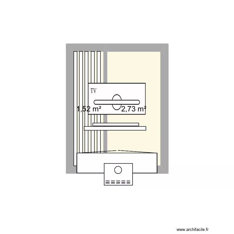 Mur t&eacute;l&eacute; . Plan de 
