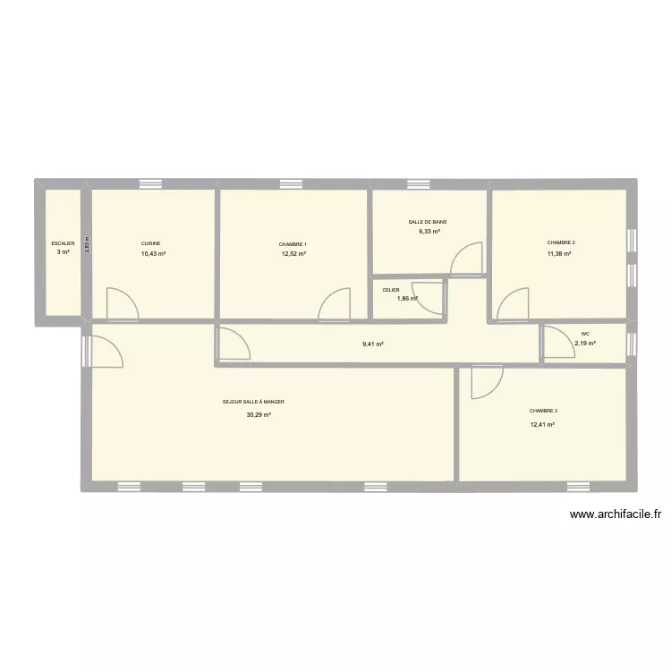 ALLAUCH ORIGINE 1 étages*. Plan de ALLAUCH ORIGINE 1 étages*. Plan de