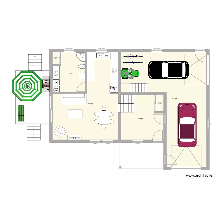 FG51-A. Plan de 6  et 117 m²