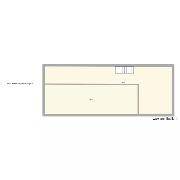 long base. Plan de 2 et 122 m² long base. Plan de 2 et 122 m²