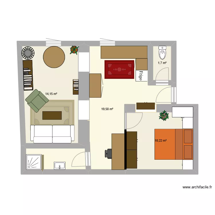 20CLEMENCEAU 1ER NEROLIUM. Plan de 