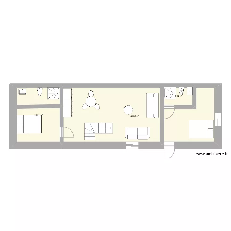 PLAN RUINE PORTO SANTO. Plan de 5 pièces et 185 m²