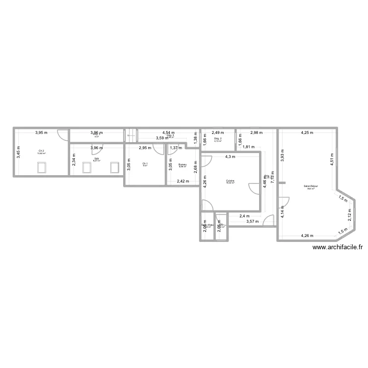 Riehl 6. Plan de 13 Pièces et 127 m² Riehl 6. Plan de 13 Pièces et 127 m²