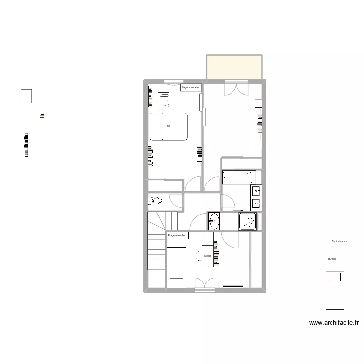 Juvignac 1er &eacute;tage. Plan de 