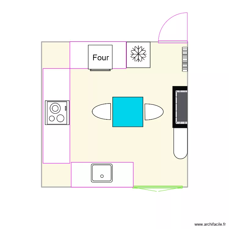 new kitchen. Plan de 