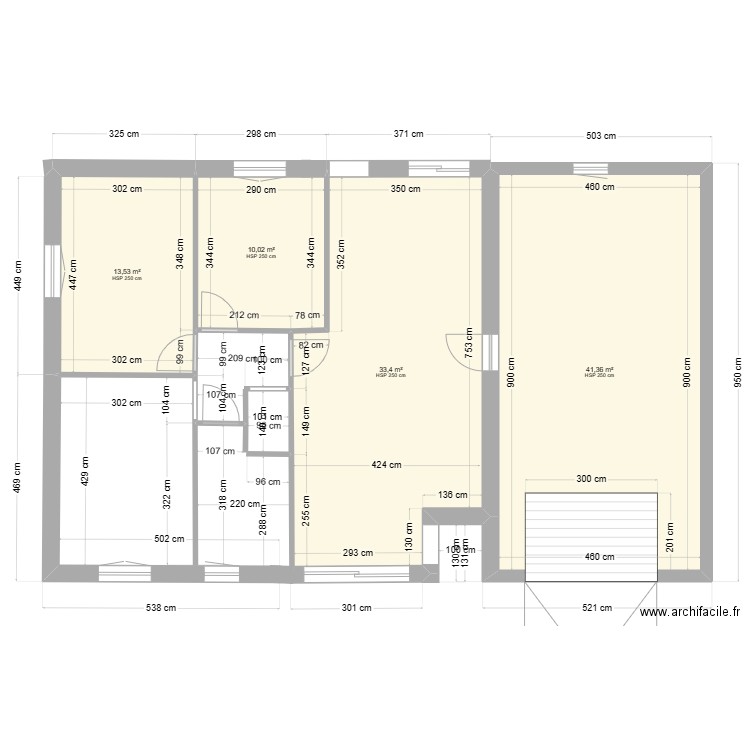 garage050424. Plan de 4 pièces et 98 m2