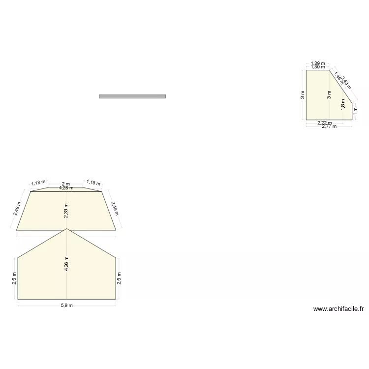 MAISON CHALLU. Plan de 