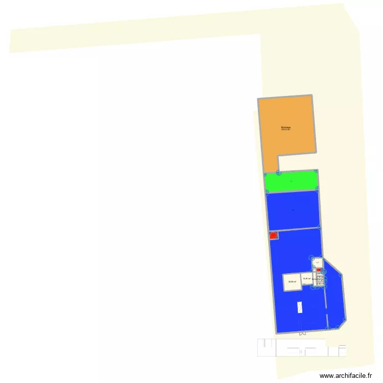 Entrepot Baline. Plan de 