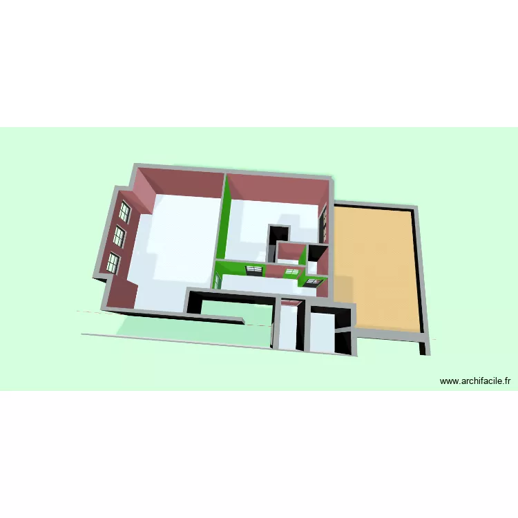 OCTAVIA UCCLE ET 3 SCHimbat. Plan de 