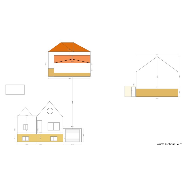 facade avant ITE. Plan de 0 pièce et 0 m2