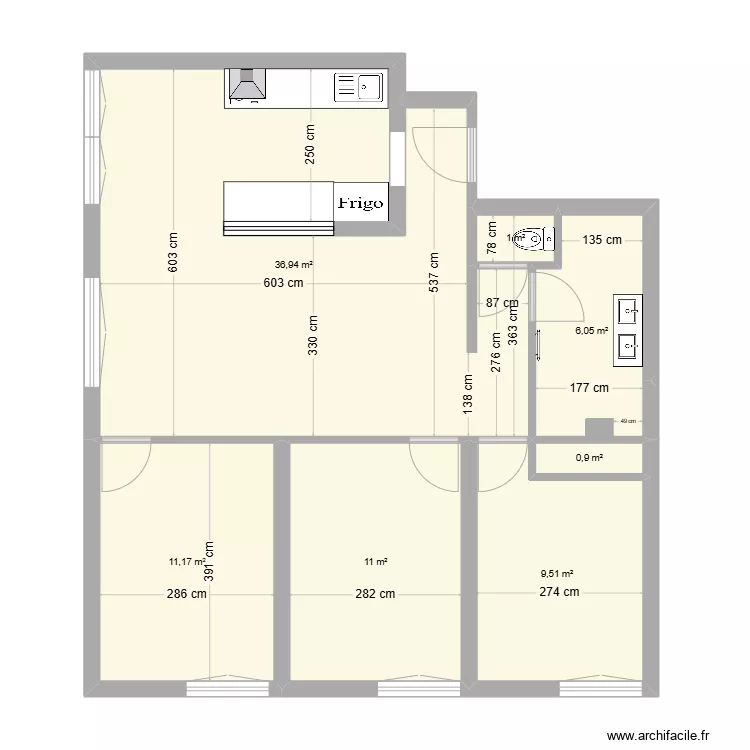Appart tram calypso 14etage 02-02-25 vide. Plan de 