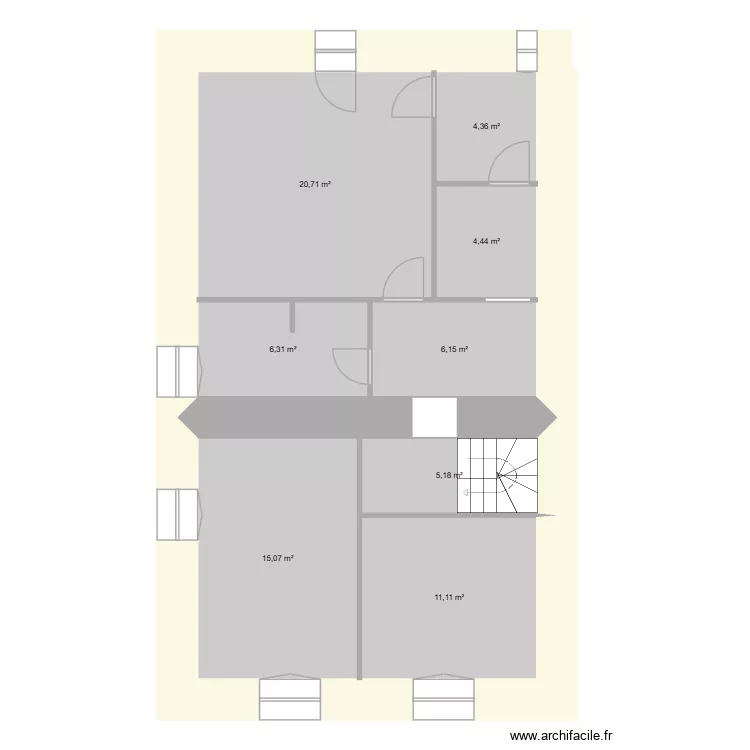 LASGRAISSES R+1. Plan de 8 Pièces et 73 m² LASGRAISSES R+1. Plan de 8 Pièces et 73 m²