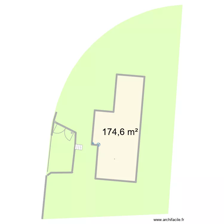 MONTREVEL. Plan de 1 pièce et 175 m²