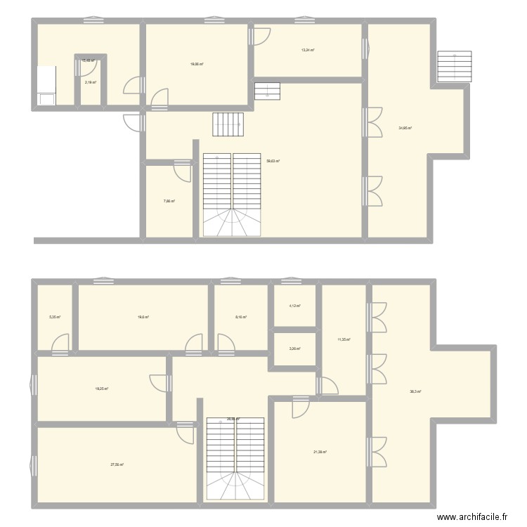 Domicile MCO Gabon. Plan de 18 pièces et 340 m2
