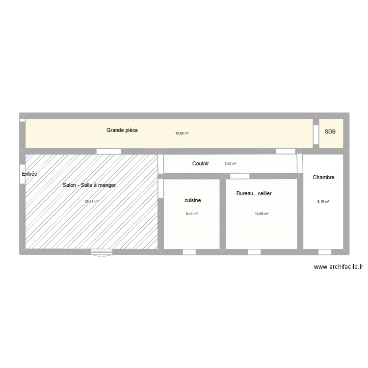 plan maison haouc. Plan de 0 pièce et 0 m2