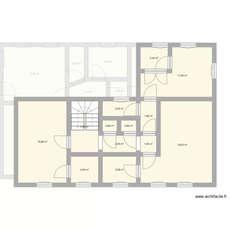 CHEAM - CAUMONT. Plan de 48 et 310 m² CHEAM - CAUMONT. Plan de 48 et 310 m²