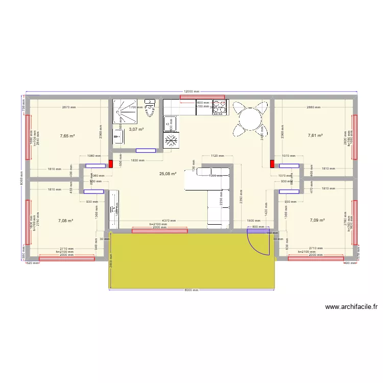 66 4спал. Plan de 