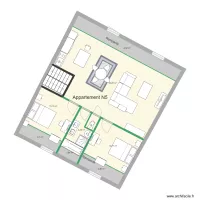 octave tierce PLAN DE MASSE des b&acirc;timents 2 eme &eacute;tage  APRES DIVISION
