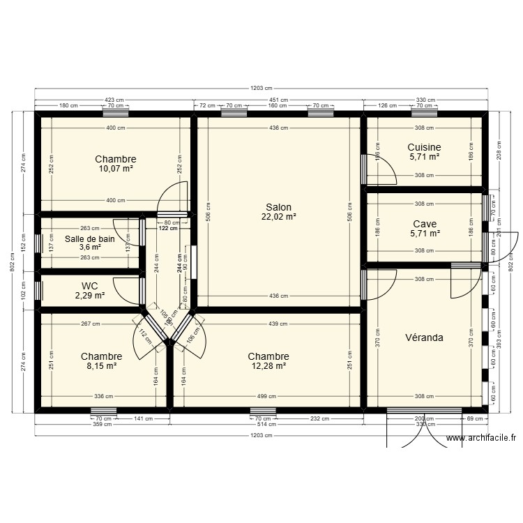 NGUESSAN1. Plan de 10 pièces et 85 m2