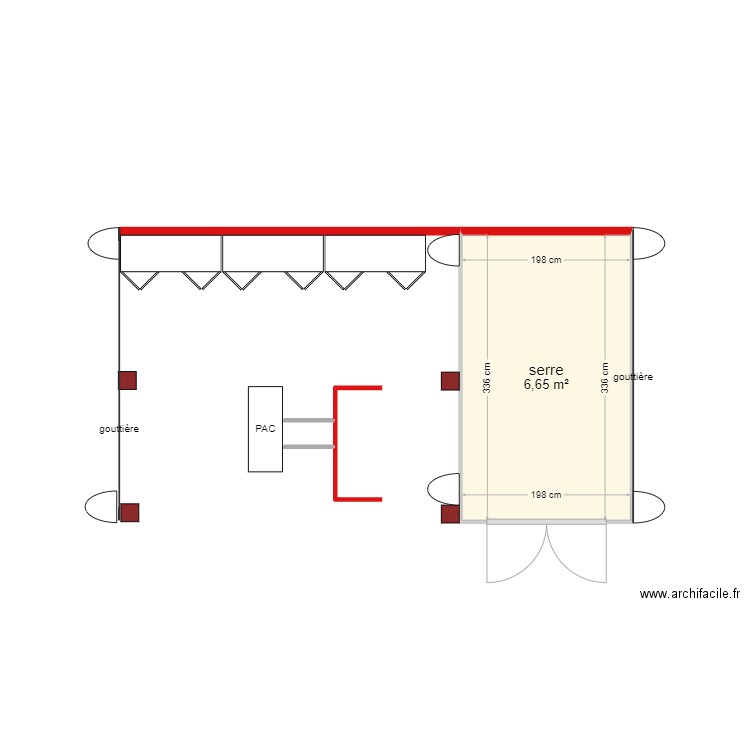 Terrasse d'été et serre 2. Plan de 0 pièce et 0 m2