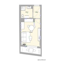 Plan T1 Cessole - Aménagement