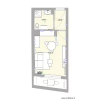 Plan T1 Cessole - Am&eacute;nagement