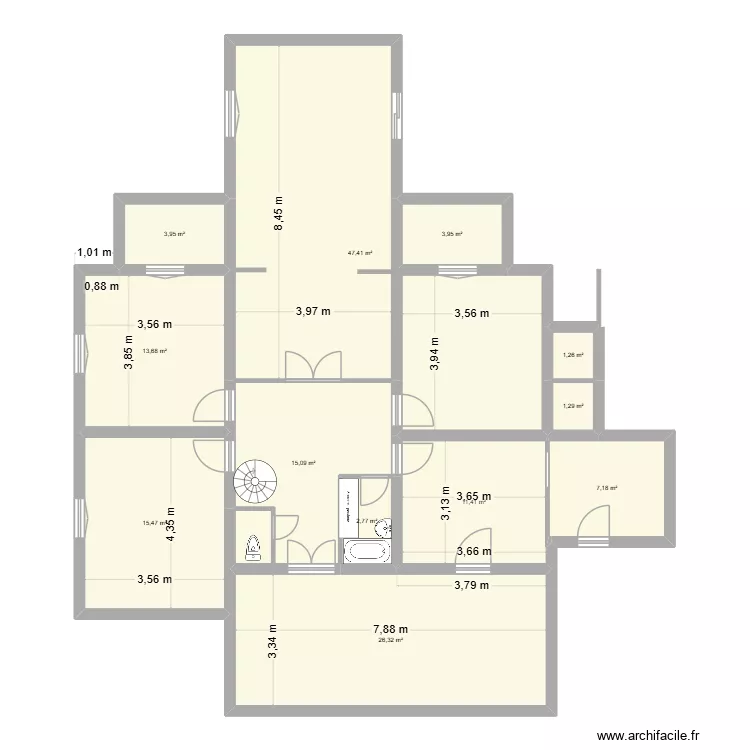 saint mandrier. Plan de 12  et 150 m²