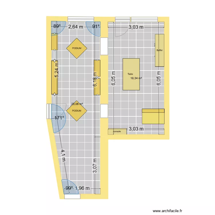 MAG BELLE & COSE. Plan de 2  et 41 m²