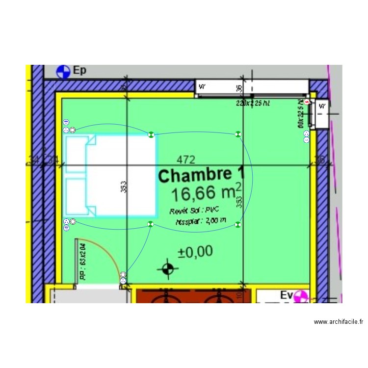 Hubert patrick chambre N°01. Plan de 0 pièce et 0 m2