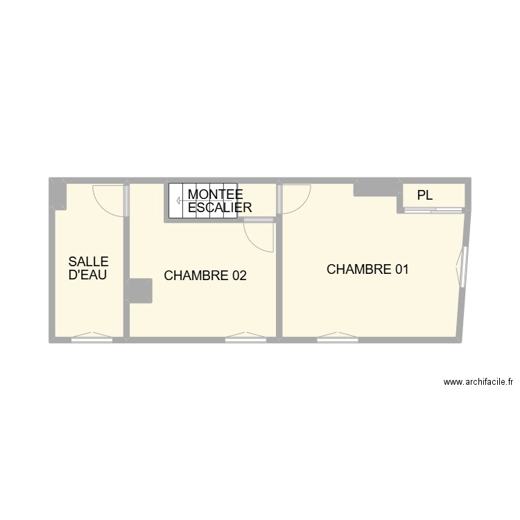 PLAN CODOGNAN ETAGE AM. Plan de 9 pièces et 22 m2