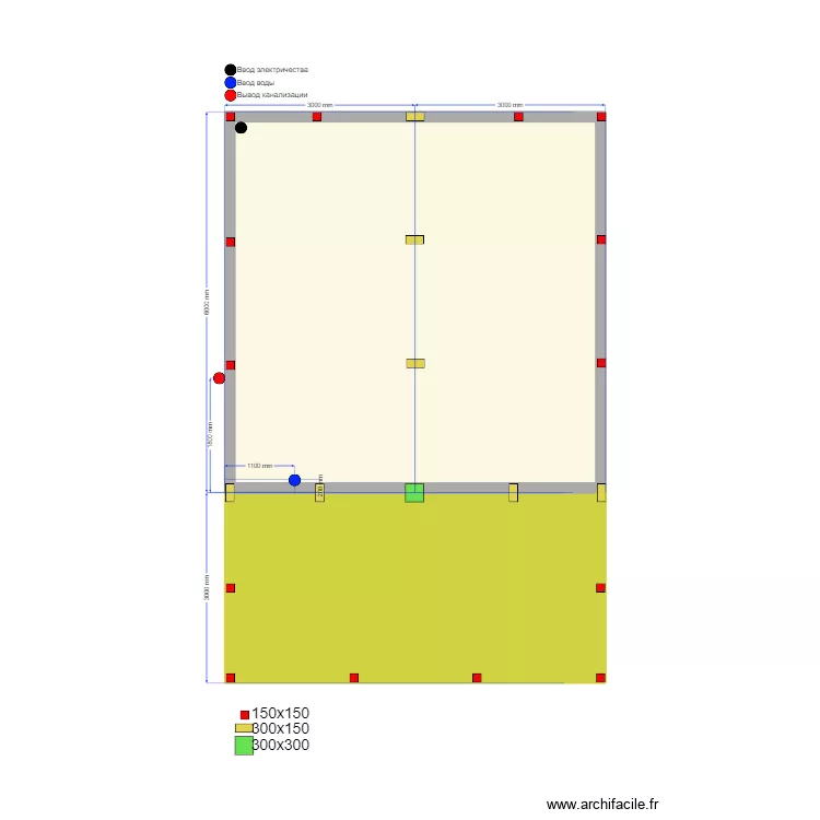 Сваи Озерецкое. Plan de 