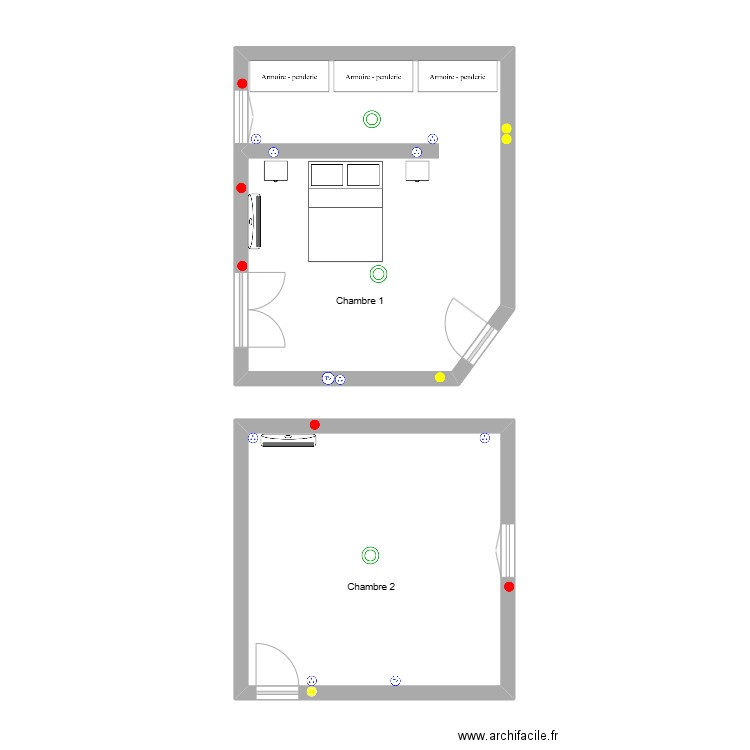 maison 2. Plan de 2 pièces et 49 m2
