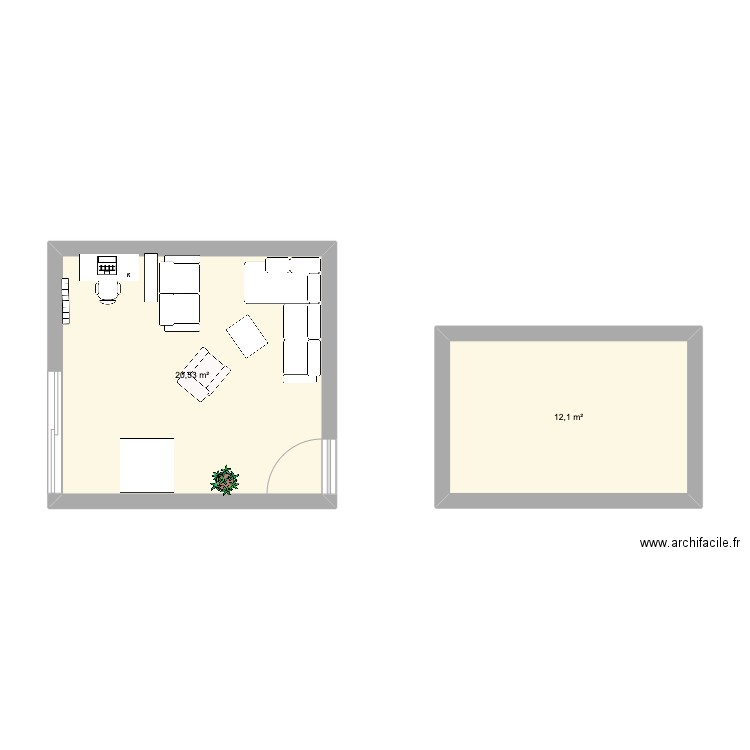 salon. Plan de 0 pièce et 0 m2